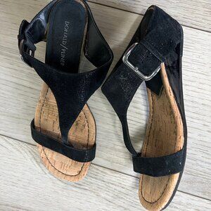 Donald J Pliner Doni T- Strap Wedge Slide on Sandals size 7.5
